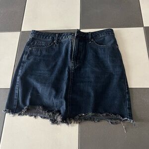 Good American denim skirt